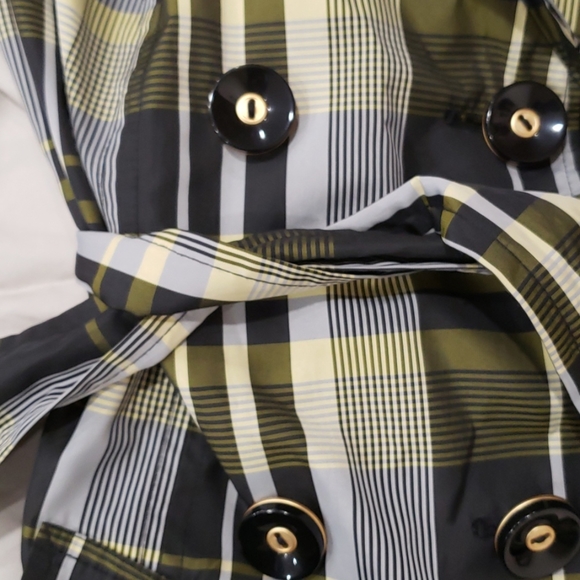 The Limited Plaid Trench Coat - Picture 4 of 7